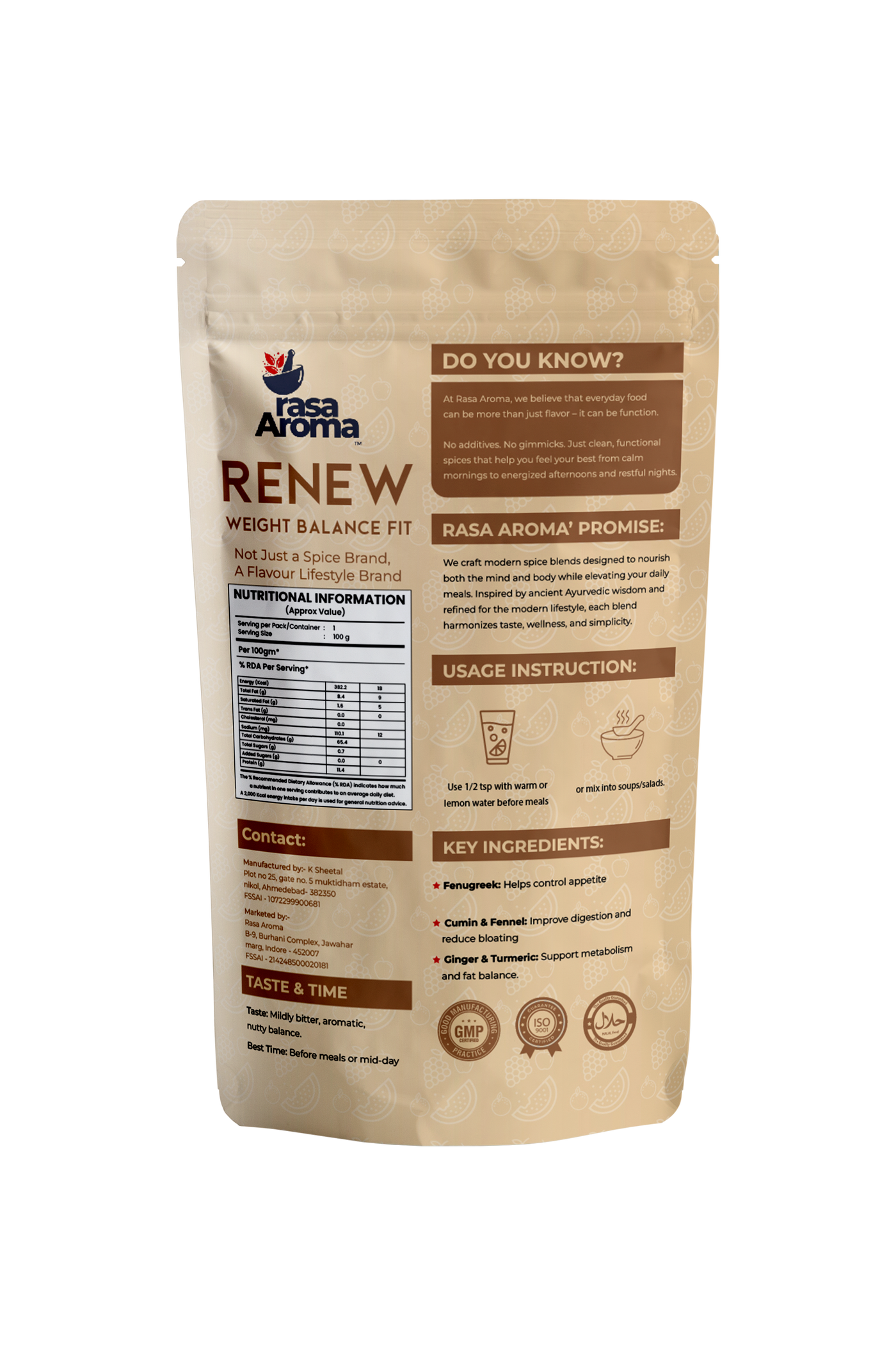 Weight  Balance Fit  Blend