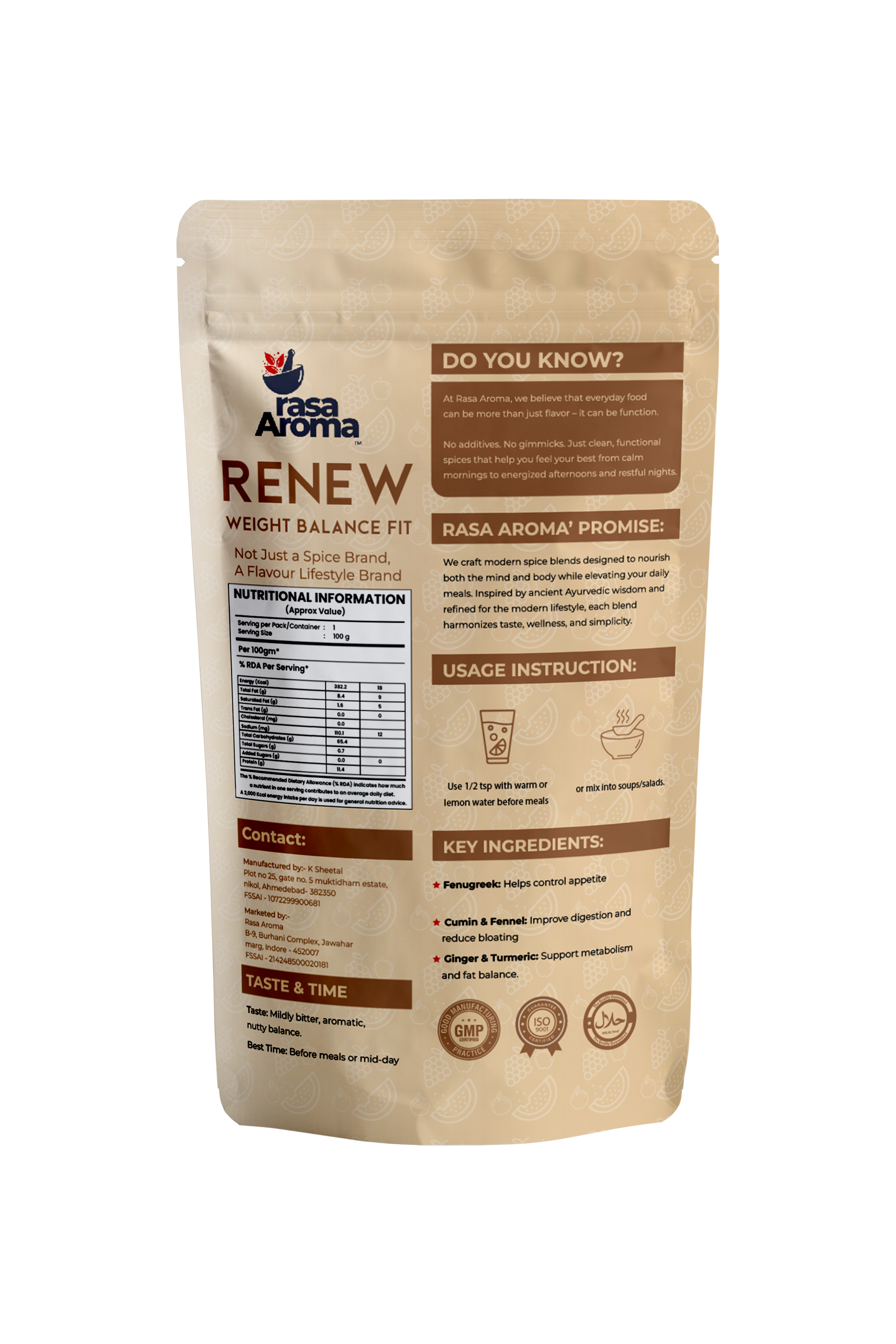Weight  Balance Fit  Blend